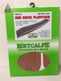 Metcalfe PO216 Red Brick Platform Kit - OO Gauge