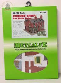 Metcalfe PO263 Red Brick Corner Shop - OO Gauge