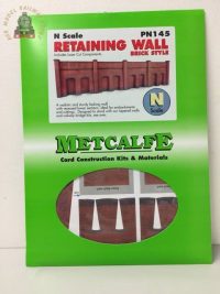 Metcalfe PN145 N Scale Retaining Wall in Red Brick - N Gauge