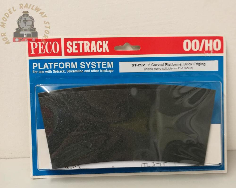 Peco ST-292 Setrack Curved Platform Brick – OO Gauge – AGR Model ...