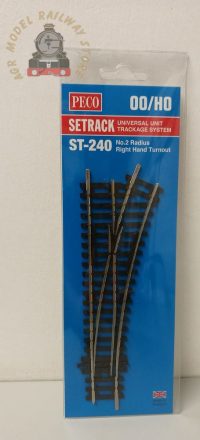 Peco ST-240 Setrack Right Hand Point - OO Gauge