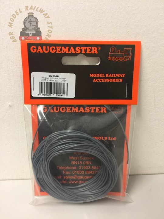 Gaugemaster GM11GR WIRE-GREY Grey Wire 10m (7 x 0.2mm)