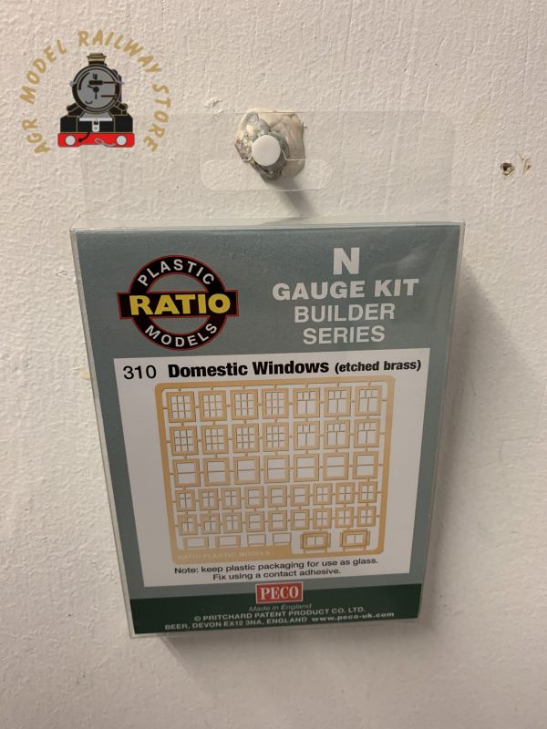 Ratio 310 Domestic Windows ( etched brass sheet ) - N Gauge