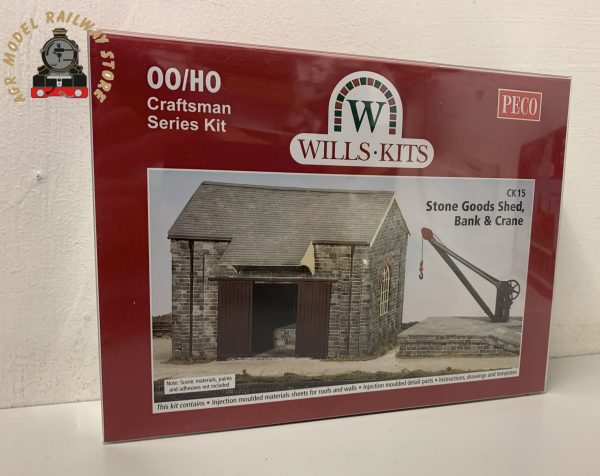 Wills CK15 Stone Goods Shed & Loading Platform with Crane - OO Gauge