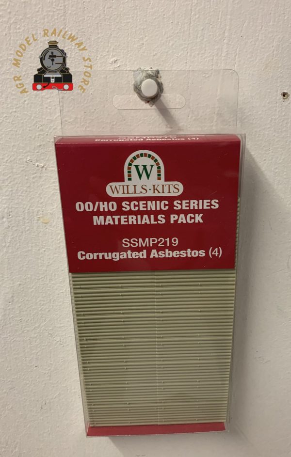 Wills SSMP219 Corrugated Asbestos - 4 Sheets - OO Gauge
