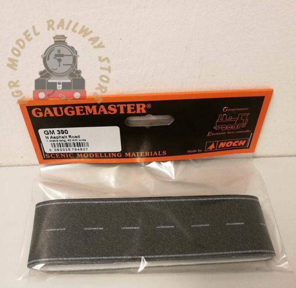 Gaugemaster GM390 N 40mm Wide Tarmac Road (1m)