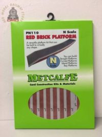 Metcalfe PN110 Red Brick Platform Card Kit - N Gauge