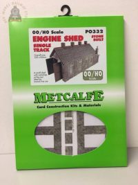 Metcalfe PO332 Single Track Engine Shed - Stone - OO Gauge