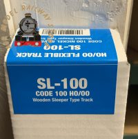 Peco SL-100 Nickel Silver Code 100 Wooden Sleepered (25)