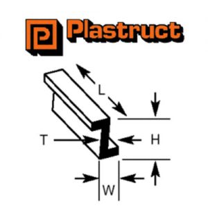 Plastruct ZFS-2P ZFS-2P - 1.6 x 1.0mm Z SECTION (SINGLE)