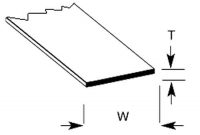 Plastruct STS-2P STS-2P - 31.8 x 0.5mm STRIPS (SINGLE)