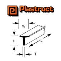 Plastruct TFS-1P TFS-1P - 1.2mm T SECTION (SINGLE)