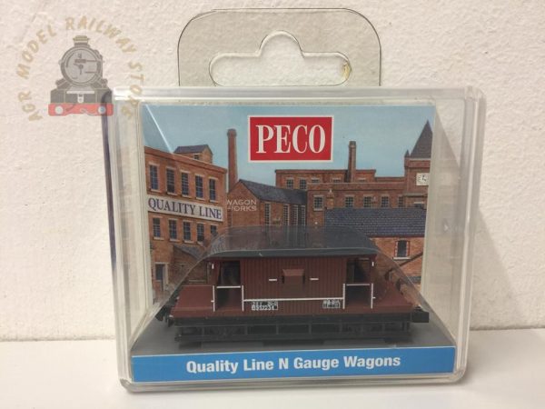 Peco NR-28B Brake Van BR Bauxite - N Gauge