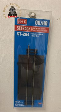 Peco ST-264 Setrack Straight Level Crossing Extension Piece - OO Gauge