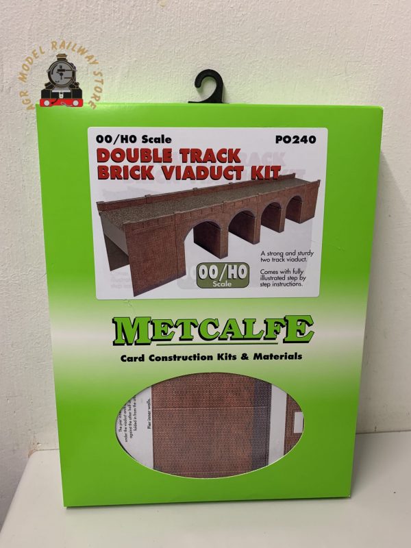 Metcalfe PO240 Double Track Brick Viaduct Kit - OO Gauge