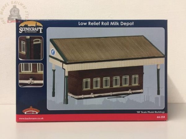 Bachmann 44-258 Low Relief Rail Milk Depot