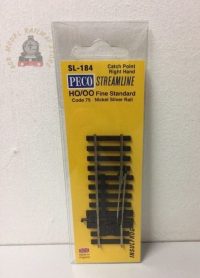 Peco SL-184 Code 75 (Finescale) Right Hand Catch Point