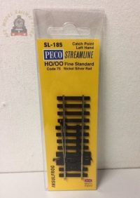 Peco SL-185 Code 75 (Finescale) Left Hand Catch Point