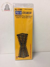 Peco SL-E193 Code 75 Electrofrog Short Crossing