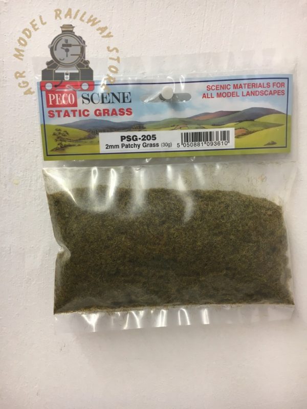 Peco PSG-205 Pecoscene - Static Grass 2mm Patchy (30g)