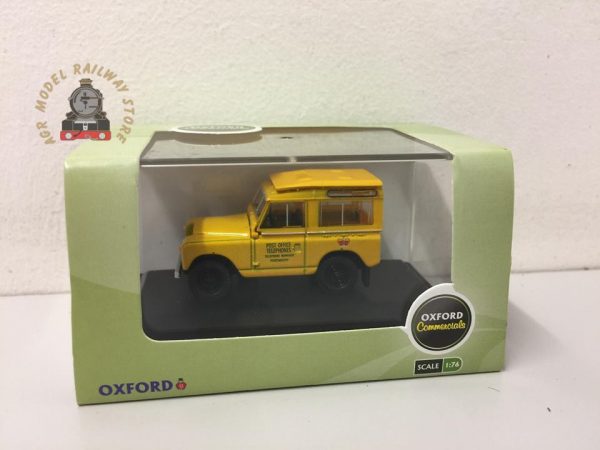 Oxford Diecast 76LR2S004 Land Rover Series II SWB Post Office Telephones (Yellow)