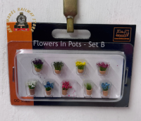 Gaugemaster GM1644 Flowers in Pots Set B (9) - OO Gauge