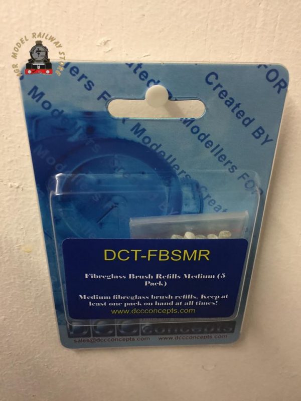 DCC Concepts DCT-FBSMR Fibreglass Brush Refills Medium (5 Pack)