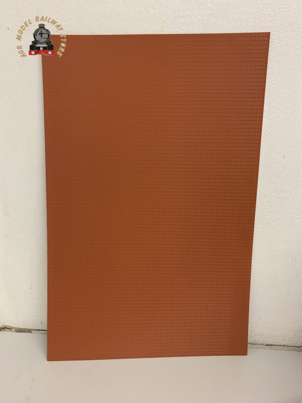 Slaters 0399 Embossed Plastikard 4mm English Brick Bond Red 300x174mm