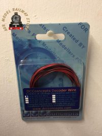 DCC Concepts DCW-32RBT Twin Decoder Wire Stranded 6m (32g) Red/Black