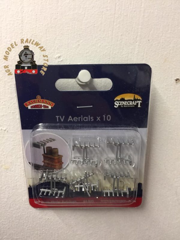 Bachmann 44-535 Scenecraft TV Aerials 10pcs (Pre-Built)