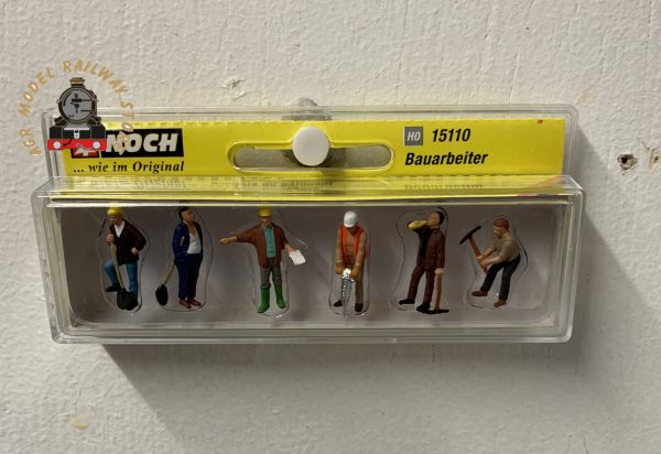 Noch 15110 Construction Workers (6) Figure Set - HO / OO Gauge