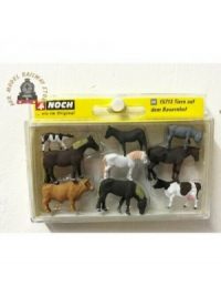 Noch 15713 Farm Animals (9) Figure Set - HO / OO Gauge