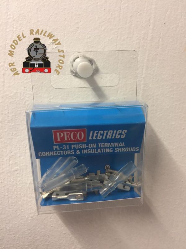 Peco PL-31 Pecolectrics Connectors (10) and Shrouds (5)