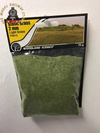 Woodland Scenics FS615 2mm Static Grass Light Green 70 gram Bag