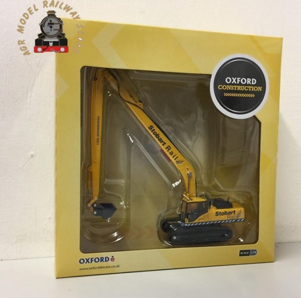 Oxford Diecast 76KOM002 Komatsu Excavator Stobart Rail