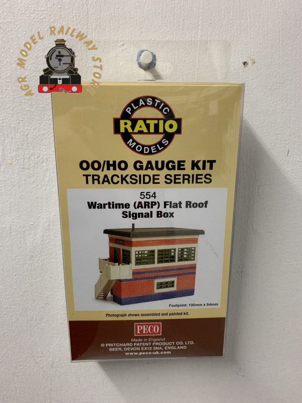 Ratio 554 00 Gauge WARTIME (ARP) FLAT ROOF SIGNAL BOX KIT