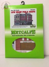 Metcalfe PO205 Pub and High Street Shops - Low Relief - OO Gauge