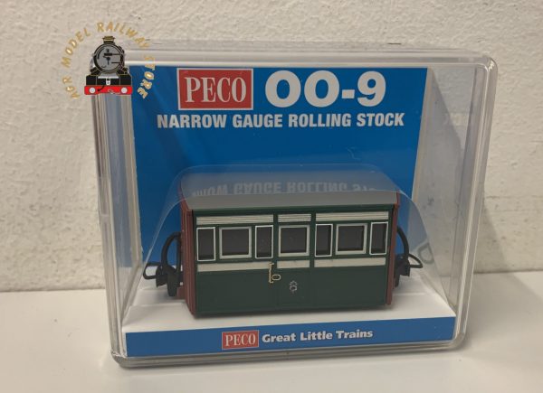Peco GR-556 Ffestiniog Railway 'Bug Box' 4 Wheel Coach Early Preservation Livery, 3rd Class - OO9 Scale