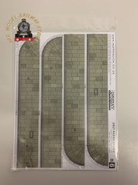 Superquick D6 Grey Paving Stones Building Papers - OO Gauge