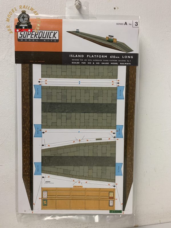 Superquick A3 Island Platform - OO Gauge Card Kit