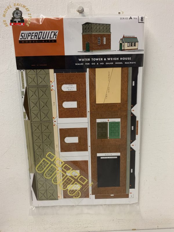 Superquick A8 Water Tower - OO Gauge Card Kit