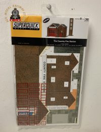 Superquick B36 Country Fire Station - OO Gauge Card Kit