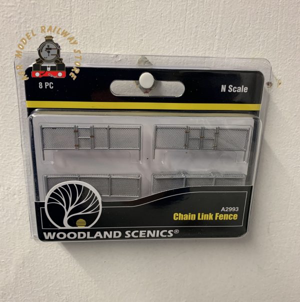 Woodland Scenics A2993 Chain link fence with gates - N Gauge