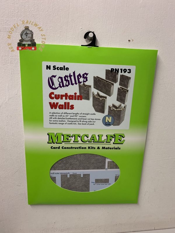 Metcalfe PN193 N Gauge Castle Curtain Walls Card Kit