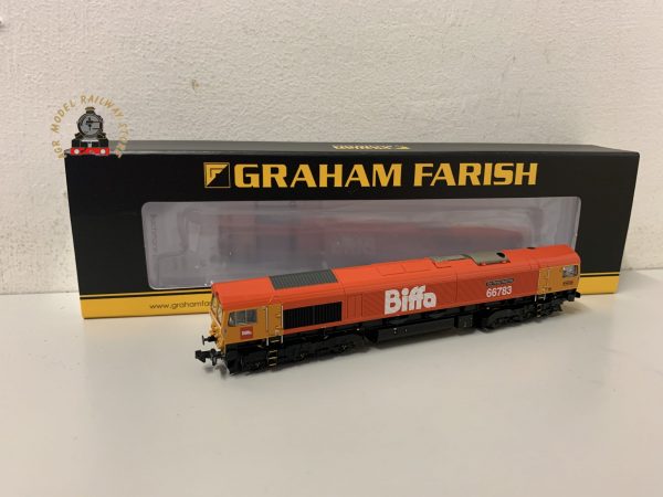 Graham Farish 371-399 N Gauge Class 66/7 66783 'The Flying Dustman' GBRf Biffa Red