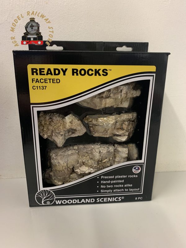 Woodland Scenics C1137 Gauge Neutral Faceted Ready Rocks