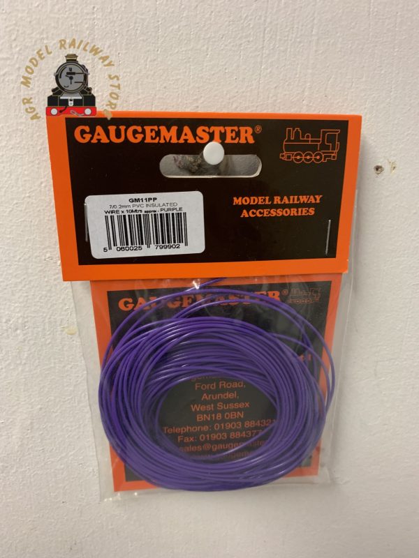 Gaugemaster GM11PP 10m Wire - purple