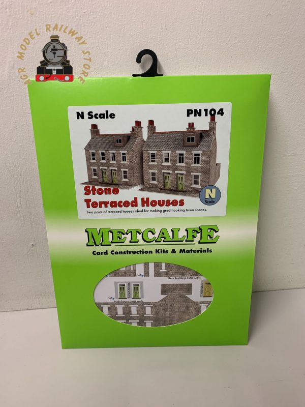 Metcalfe PN104 N Gauge Stone Terraced Houses Card Kit