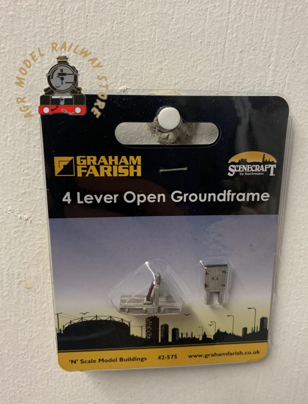 Graham Farish 42-575 N Gauge 4 Lever Open Ground Frame