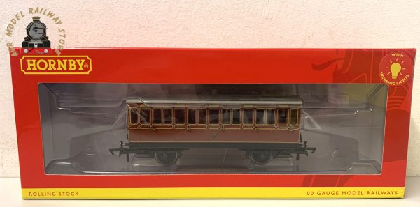 Hornby R40116 OO Gauge LB&SCR 4 Wheeled 3rd Class Coach Fitted Lights 882 With Lights